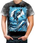 Camiseta Desgaste Pesca Esportiva Peixes Azul Paz 11 - Kasubeck Store