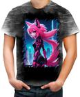 Camiseta Desgaste Raposa Humanóide Vaporwave 7