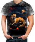 Camiseta Desgaste Raposa Japonesa Kitsune Lenda 1