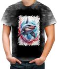 Camiseta Desgaste Tubarão Shark Rei dos Mares 8