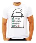 Camiseta Dia Dos Pais Frases Divertidas Presente Flork Vovô Super Papai Melhor Pai do Mundo