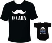 Camiseta Dia dos Pais - Kit Bigode O Cara - Filho