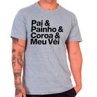 Camiseta dia dos pais papai paizão cinza masculina02