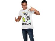 Camiseta Dia Dos Pais Presente Papai Frase Pai 100% Branca