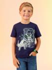 Camiseta Dino Com Puff Cativa Kids