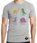 Camiseta Dinossauro comilão  Blusa criança infantil juvenil adulto camisa tamanhos