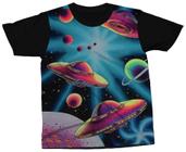 Camiseta Disco Voador Camisa Ufo Extraterrestre