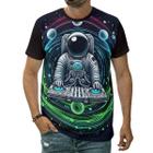 Camiseta Dj Astronauta Balada Espacial Música Eletrônica