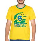 Camiseta Do Brasil Masculina Copa Do Mundo Gola Redonda