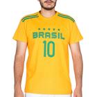 Camiseta Do Brasil Masculina Copa Do Mundo Manga Curta