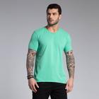 Camiseta Docthos slim Manga Curta gola V tingimento