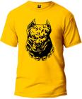 Camiseta Dog Pit Adulto Camisa Manga Curta Premium 100% Algodão Fresquinha