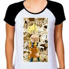 Camiseta Dragon Ball Z Goku Branca Feminina02