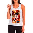 Camiseta Dragon Ball Z Goku Branca Feminina11