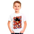 Camiseta Dragon Ball Z Goku Branca Infantil14