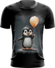 Camiseta Dryfit Bebê Pinguim com Balões Crianças 16
