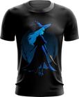 Camiseta Dryfit Bruxa Halloween Azul Festa 10 - Kasubeck Store