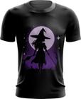 Camiseta Dryfit Bruxa Halloween Púrpura 18