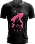 Camiseta Dryfit Bruxa Halloween Rosa 2