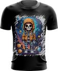 Camiseta Dryfit Caveira Infantil Estilosa Unif 5