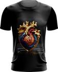 Camiseta Dryfit Coração de Ouro Líquido Gold Heart 7