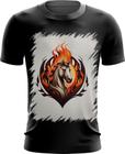 Camiseta Dryfit de Cavalo Flamejante Fire Horse 3