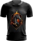 Camiseta Dryfit de Cavalo Flamejante Fire Horse 5