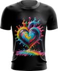 Camiseta Dryfit do Orgulho LGBT Coração Amor 14