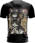 Camiseta Dryfit Gatinho no Pôrdo Sol Sunset 18