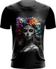 Camiseta Dryfit La Catrina Mexicana Dama Esqueleto 9