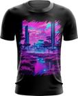 Camiseta Dryfit Landscape Futuro Vaporwave 3