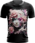 Camiseta Dryfit Mulher de Rosas Paixão 17