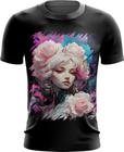 Camiseta Dryfit Mulher de Rosas Paixão 19