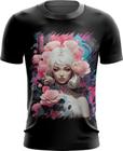 Camiseta Dryfit Mulher de Rosas Paixão 20