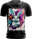 Camiseta Dryfit Páscoa Coelhinho Artístico Design 3