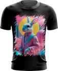 Camiseta Dryfit Páscoa Coelhinho Traços Vaporwave 2