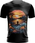 Camiseta Dryfit Pesca Esportiva Pôr do Sol Peixes 5 - Kasubeck Store