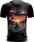 Camiseta Dryfit Pesca Esportiva Pôr do Sol Peixes 9 - Kasubeck Store