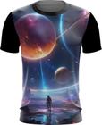 Camiseta Dryfit Planetas Universo Neon Estrelas Galaxias 3