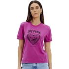 Camiseta Easy Lança Perfume Heart In24 Rosa Feminino