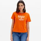 Camiseta Easy Lança Perfume Sleeve Ou25 Laranja Feminino