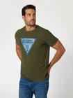 Camiseta Eco Logo Patch Jeans Verde Escuro