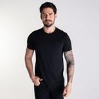 Camiseta Ellus Mirror Classic Algodão Pima Preta