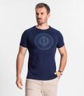 Camiseta Em Cotton Leve Masculina Diametro Azul