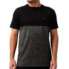 Camiseta Esp. MC Rubber Hang Loose, Cor: Preto/ Mescla Grafite Ref: HLTS030127