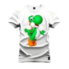 Camiseta Especial Plus Size Premium Estampada Dino Verde