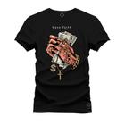 Camiseta Especial Plus Size Premium Estampada Money God