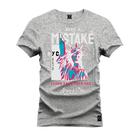 Camiseta Especial Plus Size Premium Estampada Mstake