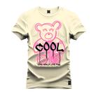 Camiseta Especial Plus Size Premium Estampada Urso Cool Movie