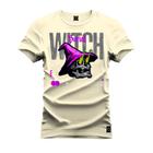 Camiseta Especial Plus Size Premium Estampada Witch